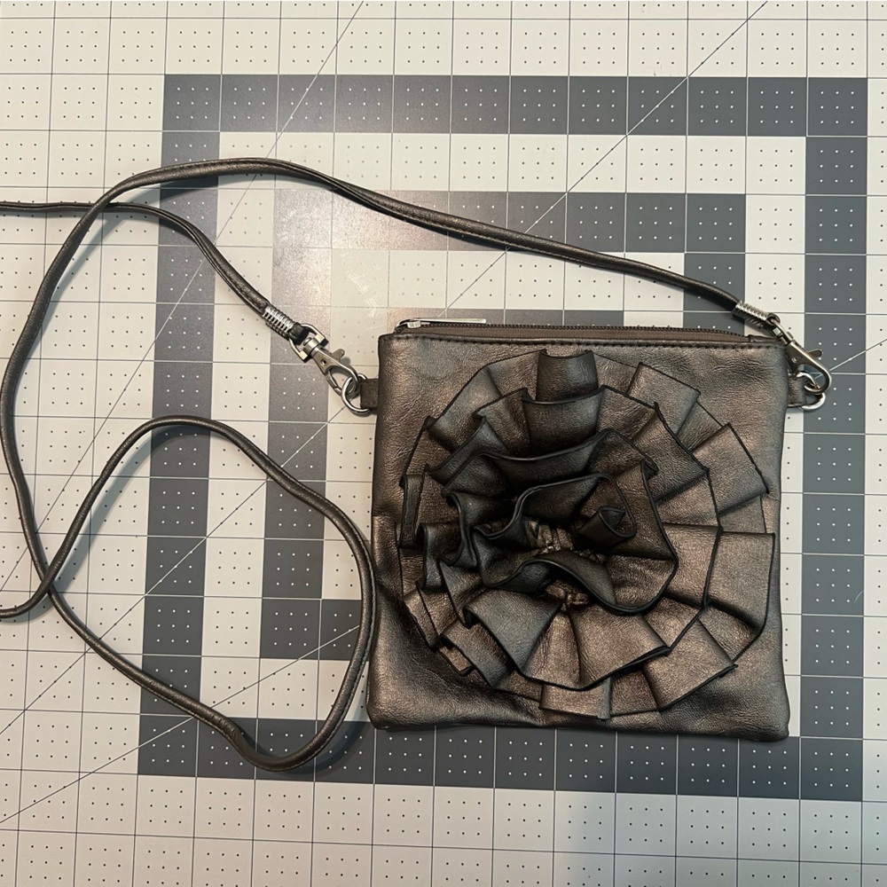 Ruffled Flower Mini Bag